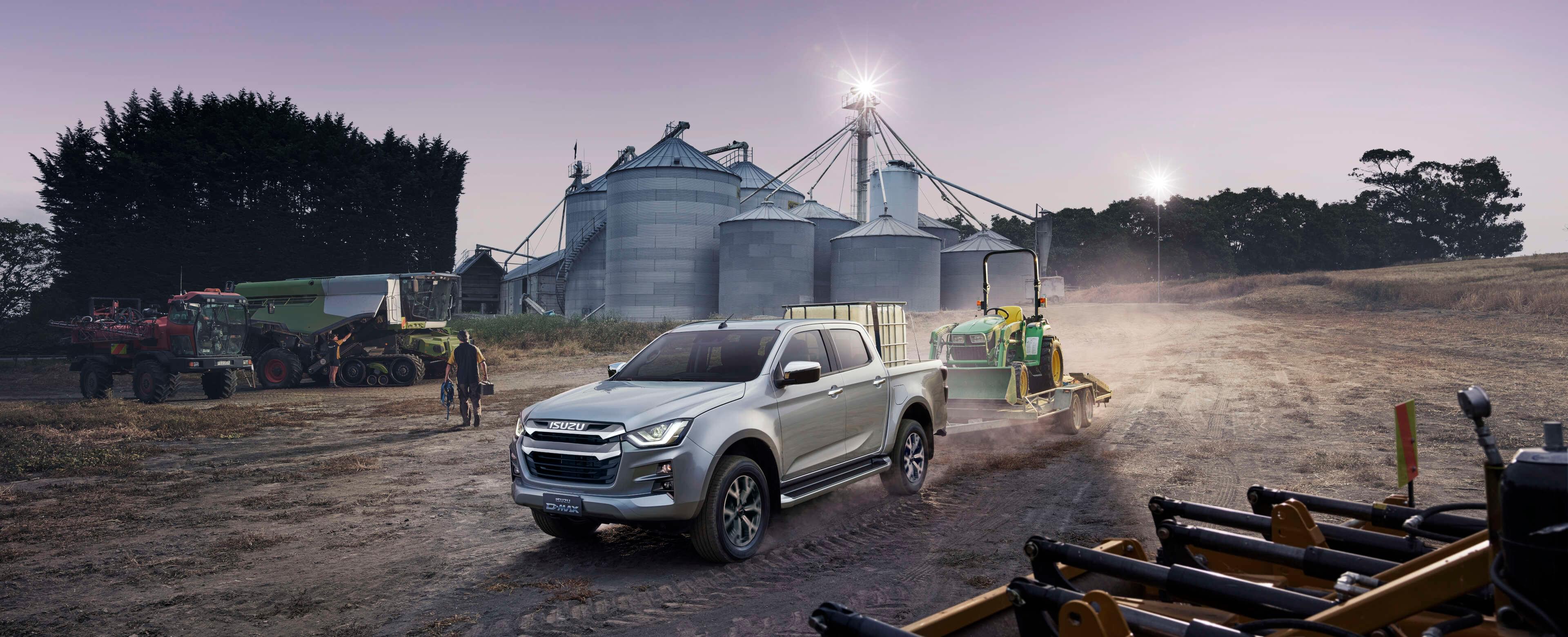 Isuzu D-MAX, zatížení přívěsu traktor, užitečná hmotnost Single Cab